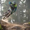 Matt Orlando throws in a bar turn during a morning lap on Berserker.