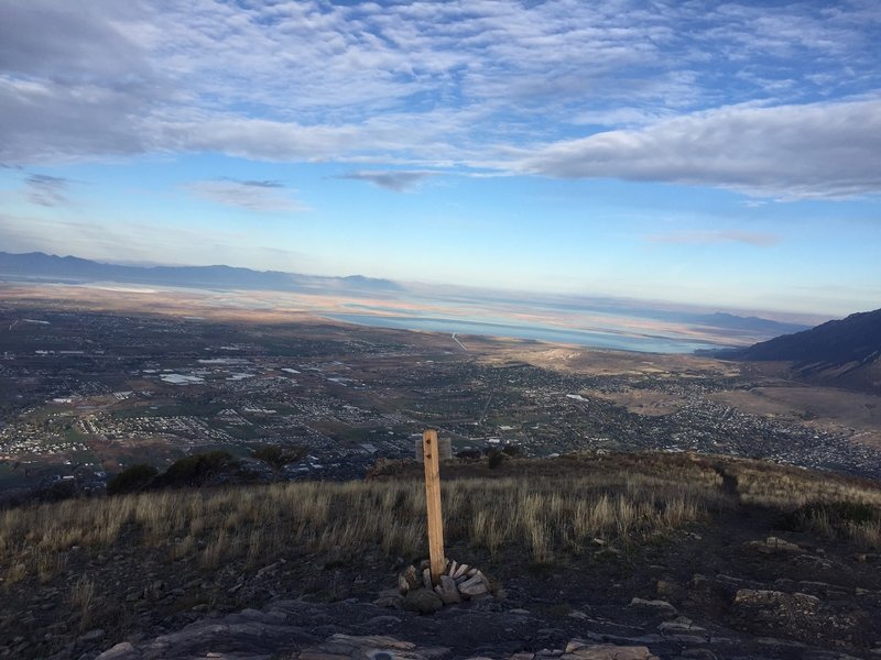 View of North Ogden from Lewis Peak.