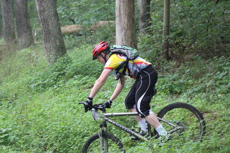 A rider on the Cherry Tree Loop.