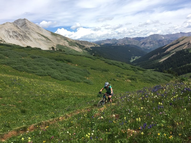 Nearing the top of Crystal Peak Trail.