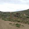 Start and End of Evans Loop. Broken Shovel on the right, Sea of Sage on the left.