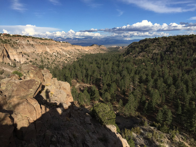 Looking east from the Bayo Canyon Overlook.