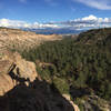 Looking east from the Bayo Canyon Overlook.