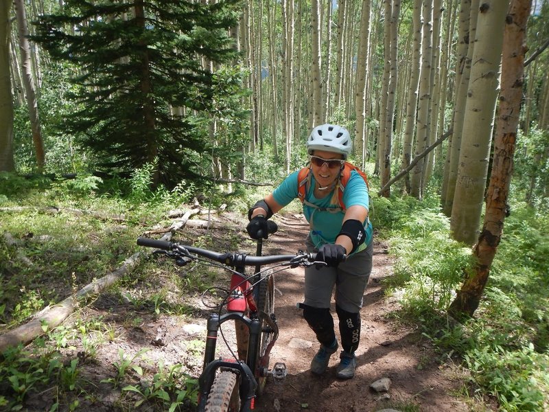 I think this ride had the least amount of singletrack DH of all the rides I did in Crested Butte.