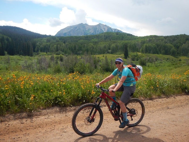 When riding the Dyke Trail Loop, it will be mostly spent climbing on a dirt road—be ready for 95% road and 5% trail.