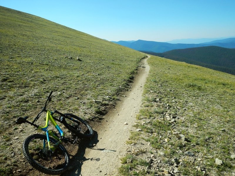 There's something spectacular about riding singletrack above treeline in Colorado!