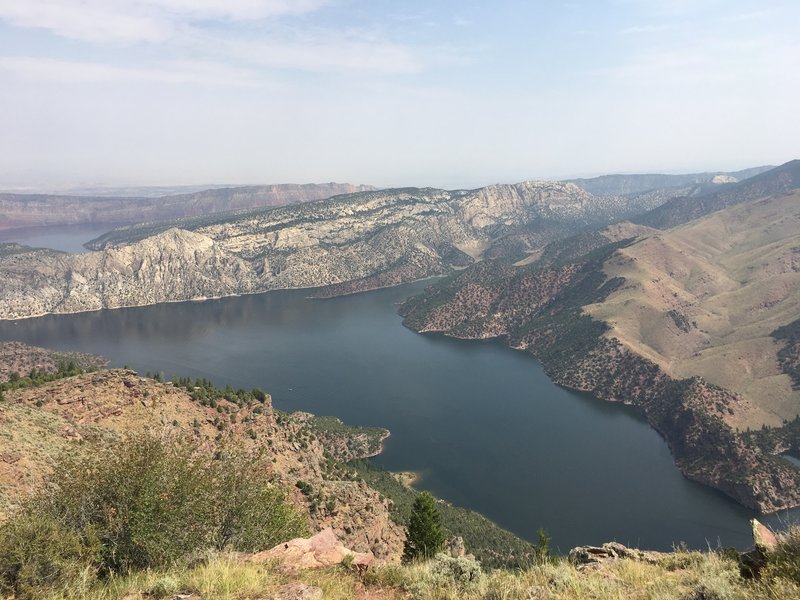 Flaming Gorge from the halfway point of Dowd Mountain Trail