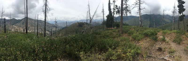 Panorama from the top of the third climb.