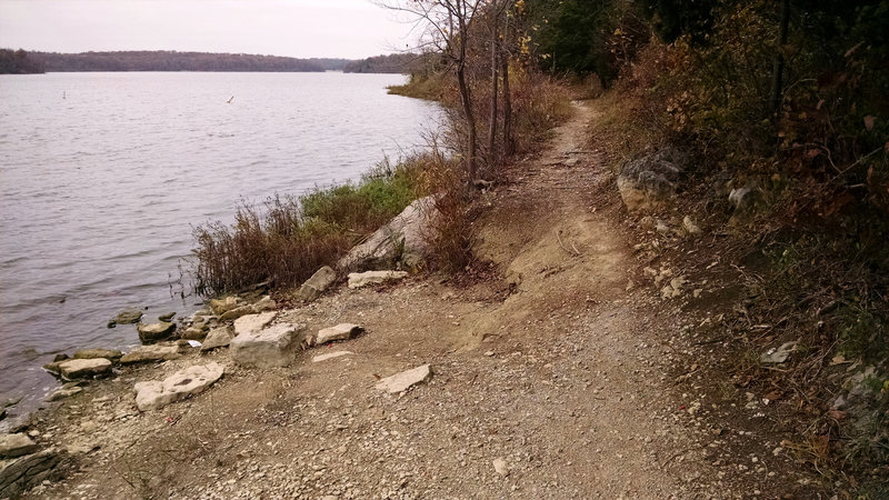 At the end of the trail looking back