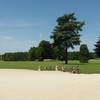 View from Hulpe Castle into gardens