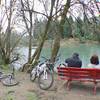 Family time riding the Joseph Micelli Trail at Micelli Park, Roseburg, Oregon