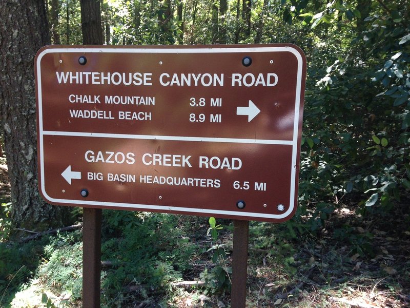 At the intersection of Gazoz Creek Road and Johansen Road