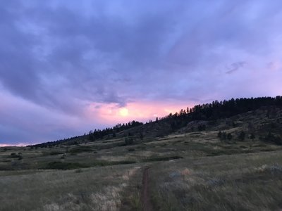 Down just before sunset