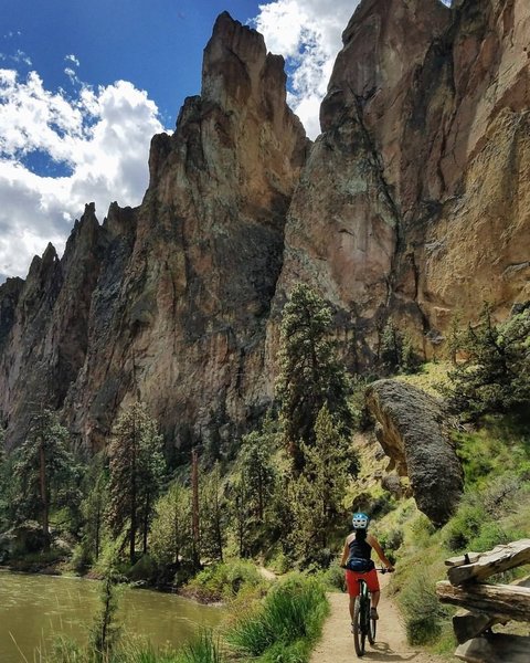 Looking up the amazing rock formations