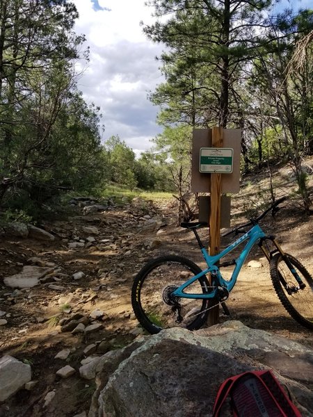 Dead end at private property in the valley.