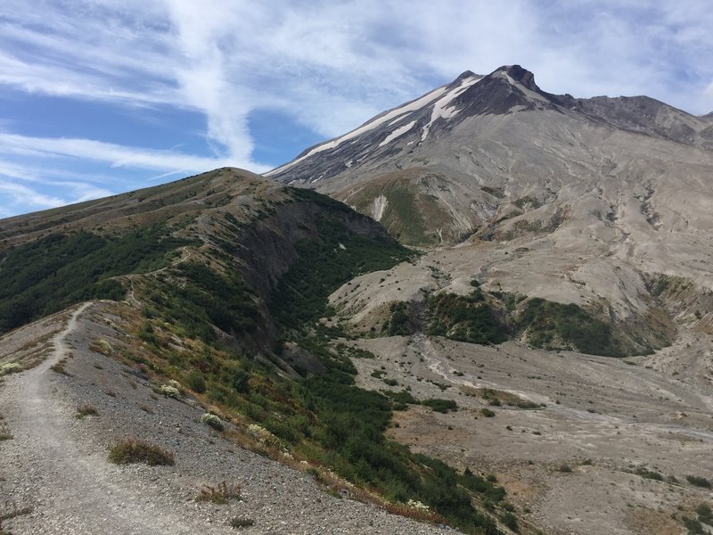 Looking back at the trail from the end of Plains of Abraham