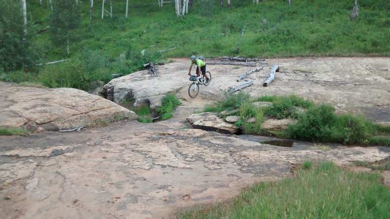 Playing on the slab