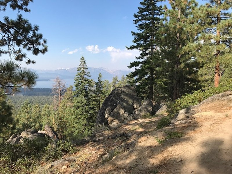 Great views of the lake from the trail