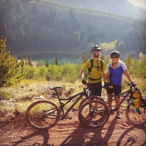 Lisa and I above Lake Deso - just north of The Spine section