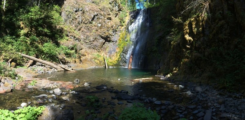 Chinook Falls - take a left over the second bridge and in about 0.25 miles is this gem.