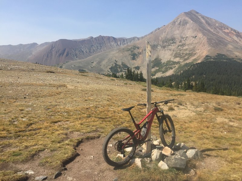 Top of Georgia Pass, tough climb but worth it!