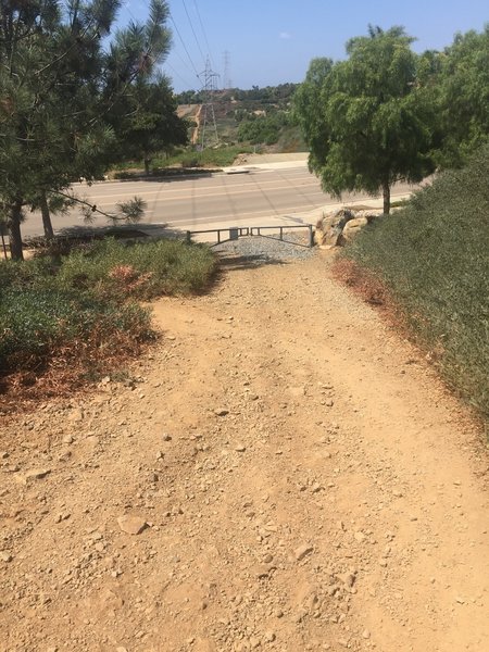 Trail Exit onto Camino Junipero