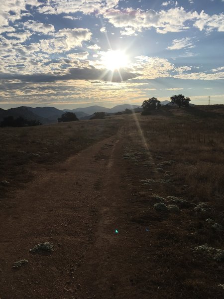 Doubletrack into a Ramona Sunrise.