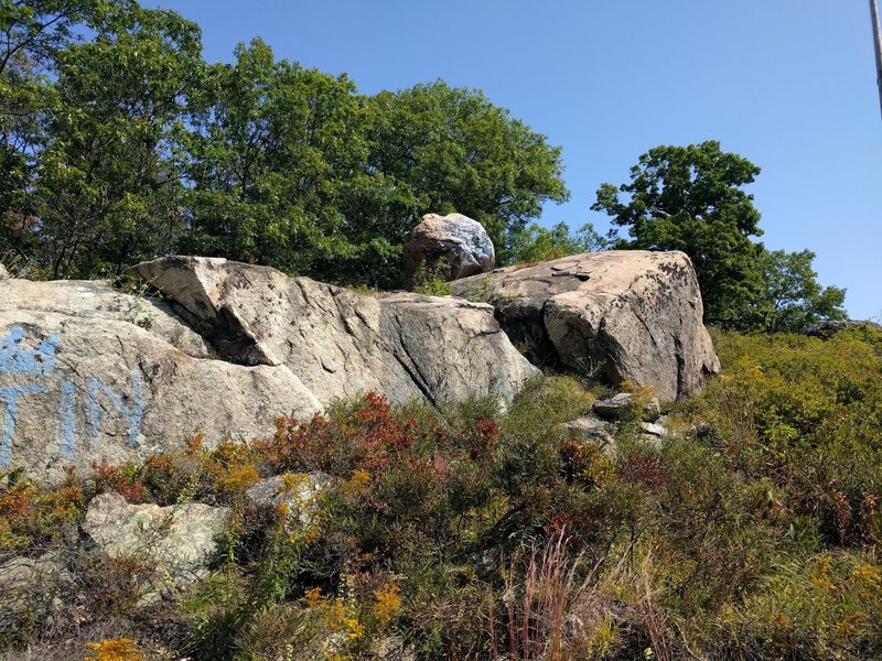 Take a moment to get up the boulder and roll down the other side.