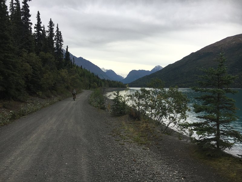 Wide section of the trail-before the trail becomes more difficult.