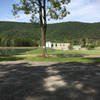 Visitor parking lot at the water authority.