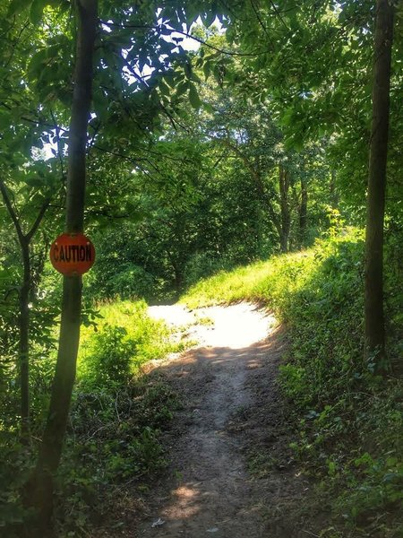 CAUTION - this crossing of the utility easment is pretty sandy.