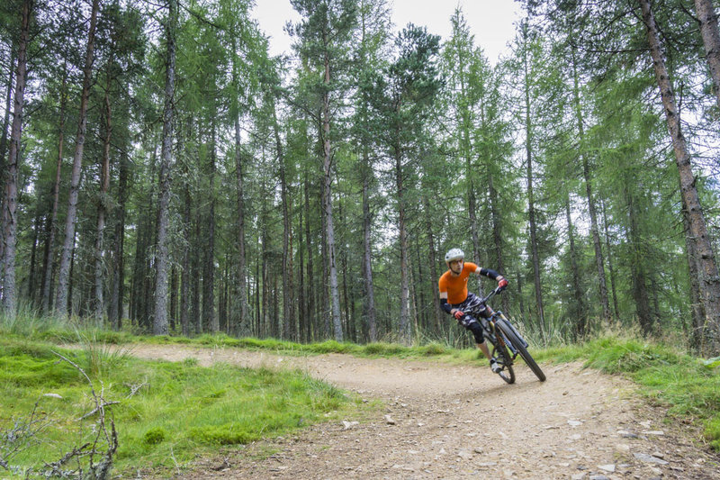 Corners are bermed at Glenlivet so they can be taken at speed.