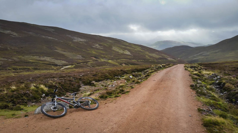 Looking back on the long climb up The Burma Road.