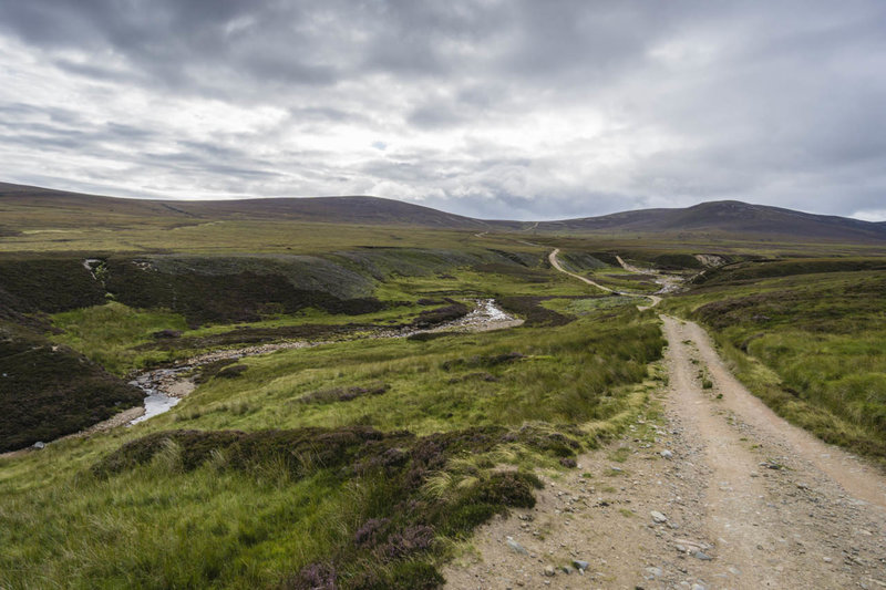 The trail passes through the isolated valley of the River Dulnain.