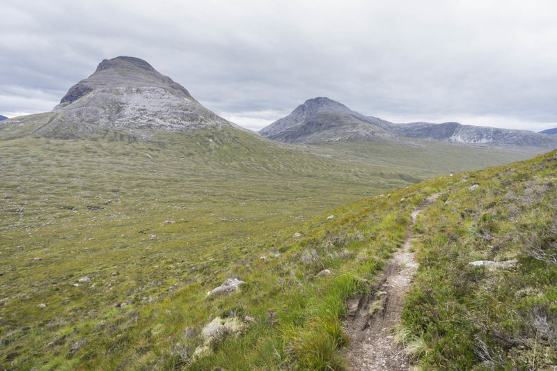 Singletrack awaits your arrival on the shoulder of Beinn Damph (mountain).