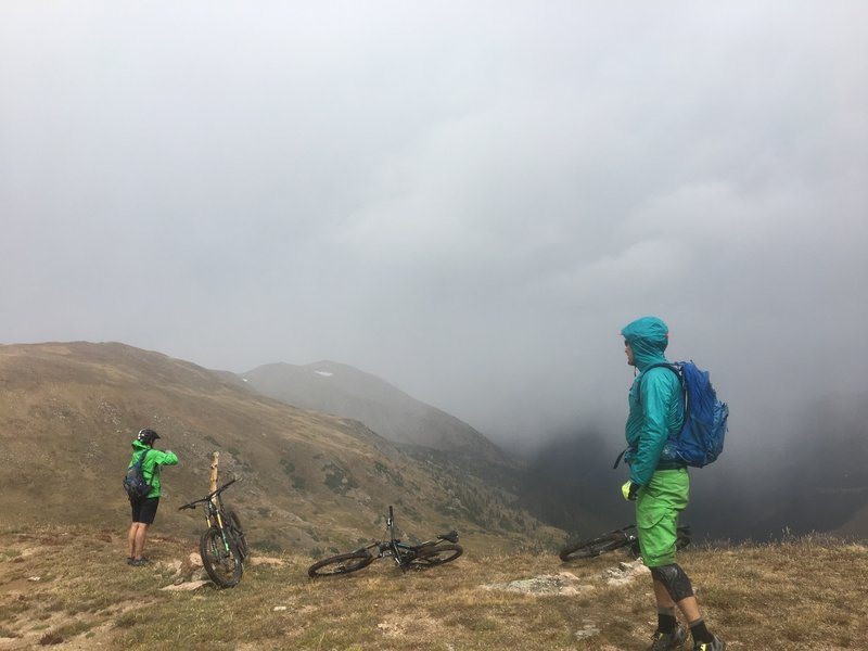 Top of the pass at 12,200 feet.