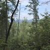 View of Table Rock Mountain and Hawksbill Mountain from Sinkhole Loop!