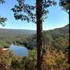 View of Molly's Knob and Hungry Mother Lake from the top of Clyburn Ridge Trail