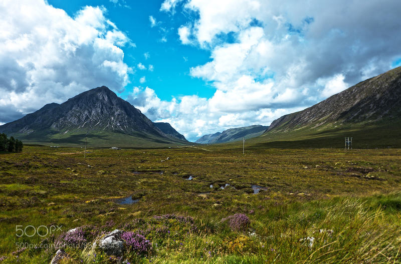 Traveling through Glen Coe, Scotland.