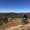 Rolling along Monarch Crest Trail.