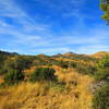 Foothills of the Santa Rita Mountains where the trail runs.