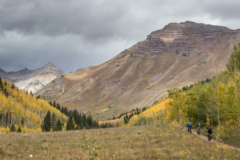 Even the long climb isn't bad with views like this.