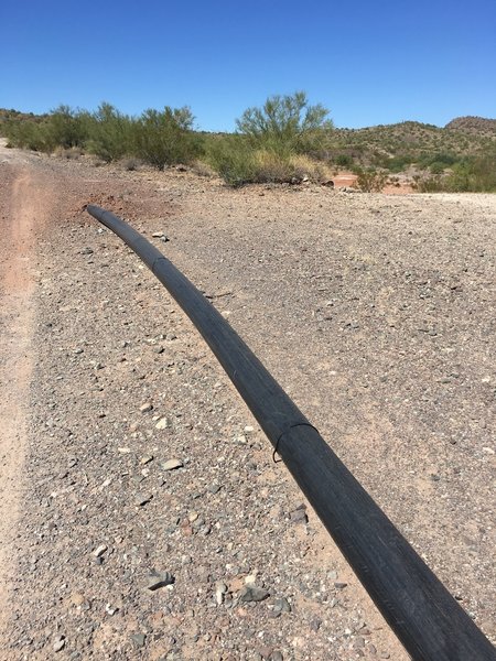 Good spot to get around the pipe.