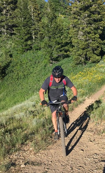 Riding west on a little off-shoot to overlook the Ogden Canyon.  Great scenery!!!