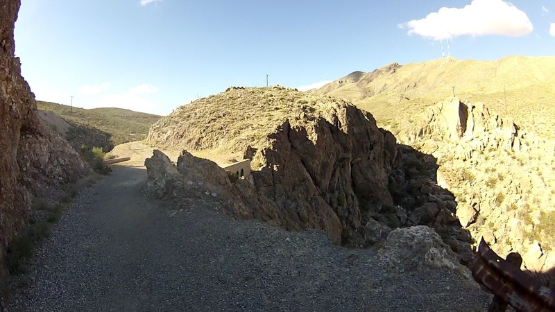Palisade Canyon at it's deepest point during the initial Jeep road climb