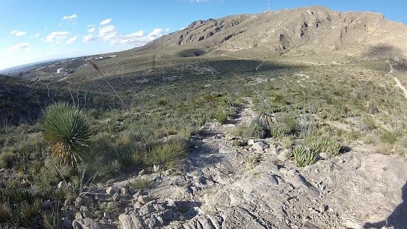 Solid rock sections give you a taste of Moab.