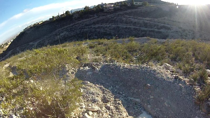 Fast, technical, downhill switchbacks near the end.