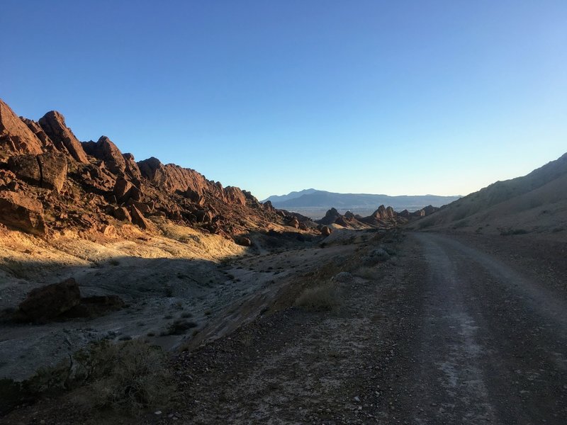 Following the volcanic ridge to overlook of Henderson