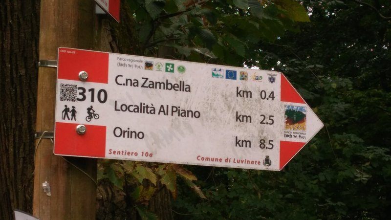 Whenever you are in doubt choosing a turn in Trail 310a, follow the "Orino" direction