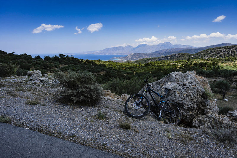 Cretian coastline from the hills above Agios Nikolaos